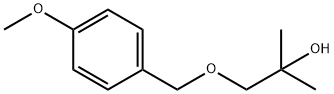 2-METHYL-1-(4-METHOXYPHENYL)METHOXY-2-PROPANOL Struktur