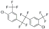 1,2-BIS-[4-CHLORO-3-(TRIFLUOROMETHYL)PHENYL]TETRAFLUOROETHAN Struktur