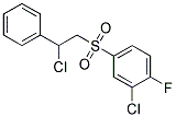 2-CHLORO-4-[(2-CHLORO-2-PHENYLETHYL)SULPHONYL]-1-FLUOROBENZENE Struktur