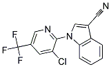 1-[3-CHLORO-5-(TRIFLUOROMETHYL)PYRID-2-YL]-1H-INDOLE-3-CARBONITRIL Struktur