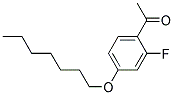 2'-FLUORO-4'-HEPTYLOXYACETOPHENON Struktur