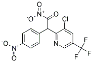 2-[3-CHLORO-5-(TRIFLUOROMETHYL)PYRID-2-YL]-2-(4-NITROPHENYL)ACETONITRIL Struktur