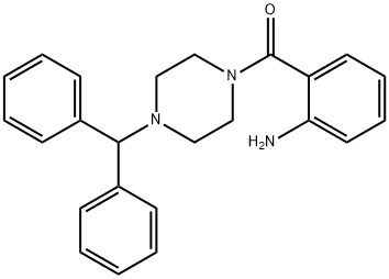 (2-AMINOPHENYL)(4-BENZHYDRYL-1-PIPERAZINYL)-METHANONE Struktur