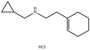 2-(1-CYCLOHEXEN-1-YL)-N-(CYCLOPROPYLMETHYL)-1-ETHANAMINE HYDROCHLORIDE Struktur