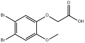 2-(4,5-DIBROMO-2-METHOXYPHENOXY)ACETIC ACID Struktur