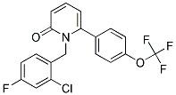 1-(2-CHLORO-4-FLUOROBENZYL)-6-[4-(TRIFLUOROMETHOXY)PHENYL]PYRIDIN-2(1H)-ONE Struktur