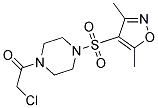 1-(CHLOROACETYL)-4-[(3,5-DIMETHYLISOXAZOL-4-YL)SULFONYL]PIPERAZINE Struktur