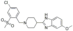 2-(1-[4-CHLORO-2-(METHYLSULFONYL)BENZYL]PIPERIDIN-4-YL)-5-METHOXY-1H-BENZIMIDAZOLE Struktur