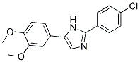 2-(4-CHLOROPHENYL)-5-(3,4-DIMETHOXYPHENYL)-1H-IMIDAZOLE Struktur