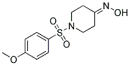 1-[(4-METHOXYPHENYL)SULFONYL]PIPERIDIN-4-ONE OXIME Struktur