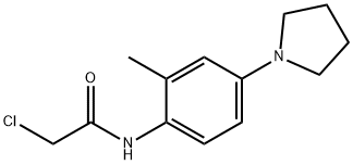 2-CHLORO-N-(2-METHYL-4-PYRROLIDIN-1-YLPHENYL)ACETAMIDE Struktur