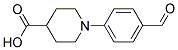 1-(4-FORMYLPHENYL)-4-PIPERIDINECARBOXYLIC ACID Struktur