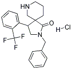 2-BENZYL-4-(2-(TRIFLUOROMETHYL)PHENYL)-2,7-DIAZASPIRO[4.5]DECAN-1-ONE HYDROCHLORIDE Struktur