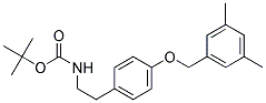 (2-[4-(3,5-DIMETHYL-BENZYLOXY)-PHENYL]-ETHYL)-CARBAMIC ACID TERT-BUTYL ESTER Struktur