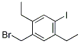 1-BROMOMETHYL-2,5-DIETHYL-4-IODO-BENZENE Struktur