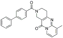 2-(BIPHENYL-4-CARBONYL)-5-METHYL-1,2,3,4-TETRAHYDRO-2,8A,10-TRIAZA-ANTHRACEN-9-ONE Struktur