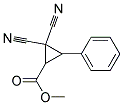 2,2-DICYANO-3-PHENYL-CYCLOPROPANECARBOXYLIC ACID METHYL ESTER Struktur