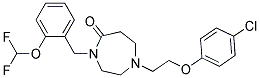 1-[2-(4-CHLOROPHENOXY)ETHYL]-4-[2-(DIFLUOROMETHOXY)BENZYL]-1,4-DIAZEPAN-5-ONE Struktur