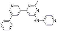 2-METHYL-6-(5-PHENYLPYRIDIN-3-YL)-N-PYRIDIN-4-YLPYRIMIDIN-4-AMINE Struktur