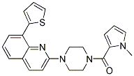 2-(4-[(1-METHYL-1H-PYRROL-2-YL)CARBONYL]PIPERAZIN-1-YL)-8-(2-THIENYL)QUINOLINE Struktur