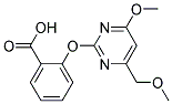 2-[[4-METHOXY-6-(METHOXYMETHYL)PYRIMIDIN-2-YL]OXY]BENZOIC ACID Struktur