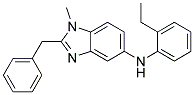 (2-BENZYL-1-METHYL-1H-BENZOIMIDAZOL-5-YL)-(2-ETHYL-PHENYL)-AMINE Struktur