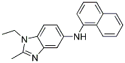 (1-ETHYL-2-METHYL-1H-BENZOIMIDAZOL-5-YL)-NAPHTHALEN-1-YL-AMINE Struktur