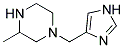 1-(1H-IMIDAZOL-4-YLMETHYL)-3-METHYL-PIPERAZINE Struktur