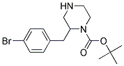 2-(4-BROMO-BENZYL)-PIPERAZINE-1-CARBOXYLIC ACID TERT-BUTYL ESTER Struktur