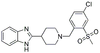 2-(1-[4-CHLORO-2-(METHYLSULFONYL)BENZYL]PIPERIDIN-4-YL)-1H-BENZIMIDAZOLE Struktur