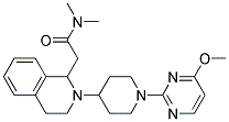 2-(2-[1-(4-METHOXYPYRIMIDIN-2-YL)PIPERIDIN-4-YL]-1,2,3,4-TETRAHYDROISOQUINOLIN-1-YL)-N,N-DIMETHYLACETAMIDE Struktur