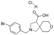 2-(4-BROMO-BENZYL)-8-OXA-2-AZA-SPIRO[4.5]DECANE-4-CARBOXYLIC ACID HYDROCHLORIDE Struktur