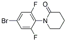 1-(4-BROMO-2,6-DIFLUORO-PHENYL)-PIPERIDIN-2-ONE Struktur