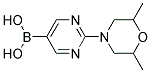 [2-(2,6-DIMETHYLMORPHOLIN-4-YL)PYRIMIDIN-5-YL]BORONIC ACID Struktur