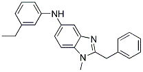 (2-BENZYL-1-METHYL-1H-BENZOIMIDAZOL-5-YL)-(3-ETHYL-PHENYL)-AMINE Struktur