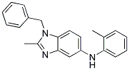 (1-BENZYL-2-METHYL-1H-BENZOIMIDAZOL-5-YL)-O-TOLYL-AMINE Struktur