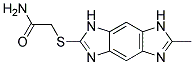 2-[(6-METHYL-1,7-DIHYDROIMIDAZO[4,5-F]BENZIMIDAZOL-2-YL)THIO]ACETAMIDE Struktur