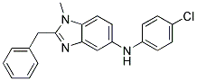 (2-BENZYL-1-METHYL-1H-BENZOIMIDAZOL-5-YL)-(4-CHLORO-PHENYL)-AMINE Struktur