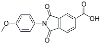 2-(4-METHOXY-PHENYL)-1,3-DIOXO-2,3-DIHYDRO-1H-ISOINDOLE-5-CARBOXYLIC ACID Struktur