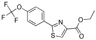 2-(4-TRIFLUOROMETHOXY-PHENYL)-THIAZOLE-4-CARBOXYLIC ACID ETHYL ESTER Struktur