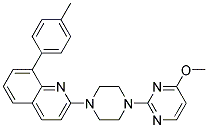 2-[4-(4-METHOXYPYRIMIDIN-2-YL)PIPERAZIN-1-YL]-8-(4-METHYLPHENYL)QUINOLINE Struktur