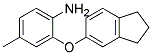 2-(2,3-DIHYDRO-1H-INDEN-5-YLOXY)-4-METHYLPHENYLAMINE Struktur