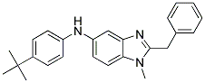 (2-BENZYL-1-METHYL-1H-BENZOIMIDAZOL-5-YL)-(4-TERT-BUTYL-PHENYL)-AMINE Struktur