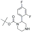 2-(2,4-DIFLUORO-PHENYL)-PIPERAZINE-1-CARBOXYLIC ACID TERT-BUTYL ESTER Struktur