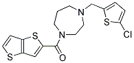 1-[(5-CHLORO-2-THIENYL)METHYL]-4-(THIENO[3,2-B]THIEN-2-YLCARBONYL)-1,4-DIAZEPANE Struktur