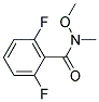 2,6-DIFLUORO-N-METHOXY-N-METHYLBENZENECARBOXAMIDE Struktur