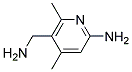 2-AMINO-4,6-DIMETHYL-5-AMINOMETHYLPYRIDINE Struktur