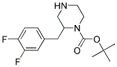 2-(3,4-DIFLUORO-BENZYL)-PIPERAZINE-1-CARBOXYLIC ACID TERT-BUTYL ESTER Struktur