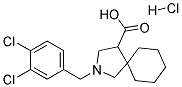 2-(3,4-DICHLORO-BENZYL)-2-AZA-SPIRO[4.5]DECANE-4-CARBOXYLIC ACID HYDROCHLORIDE Struktur