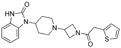 1-(1-[1-(2-THIENYLACETYL)AZETIDIN-3-YL]PIPERIDIN-4-YL)-1,3-DIHYDRO-2H-BENZIMIDAZOL-2-ONE Struktur